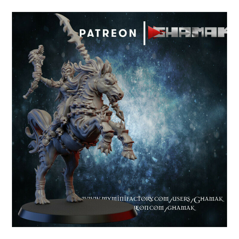 "Armée Elfes Noirs Ghamak - Figurines & Décors 3D pour Wargames Fantasy"