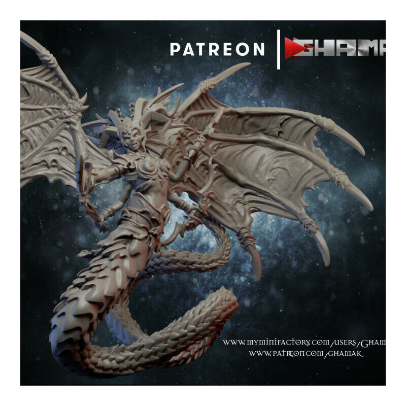 "Armée Elfes Noirs Ghamak - Figurines & Décors 3D pour Wargames Fantasy"