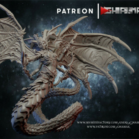 "Armée Elfes Noirs Ghamak - Figurines & Décors 3D pour Wargames Fantasy"