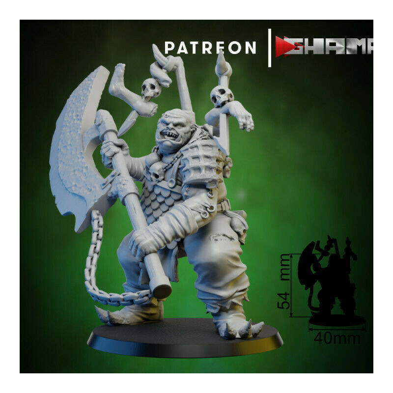 Figurines Ogres Ghamak – Puissance et Brutalité sur le Champ de Bataille

