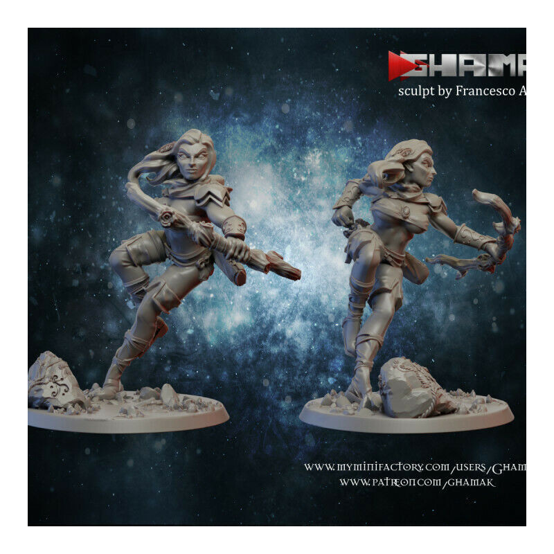 Figurines Elfes Ghamak – Grâce, Précision et Puissance Magique

