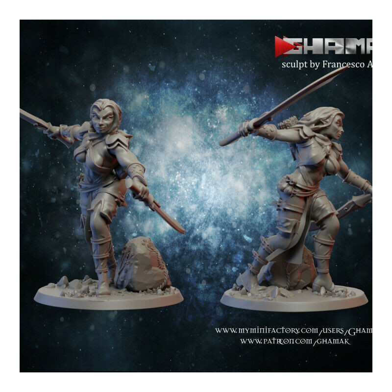 Figurines Elfes Ghamak – Grâce, Précision et Puissance Magique

