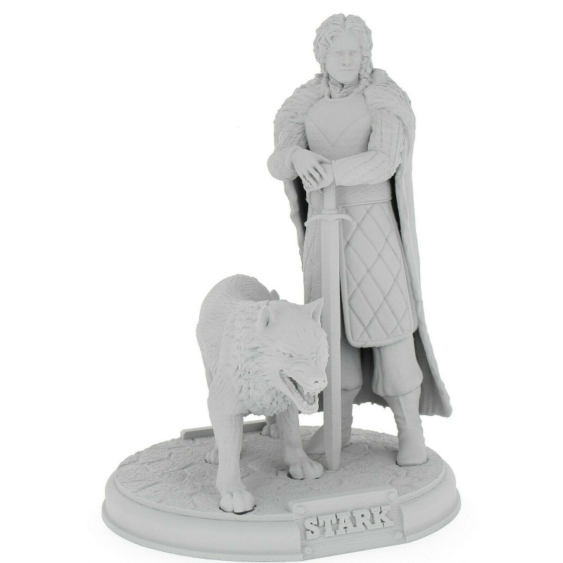 Games of throne John Snow 3D résine  18cm (non peint)