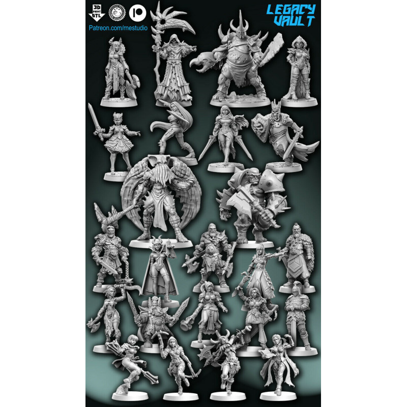 Impression 3D Figurines RN Studio Lagacy Vault