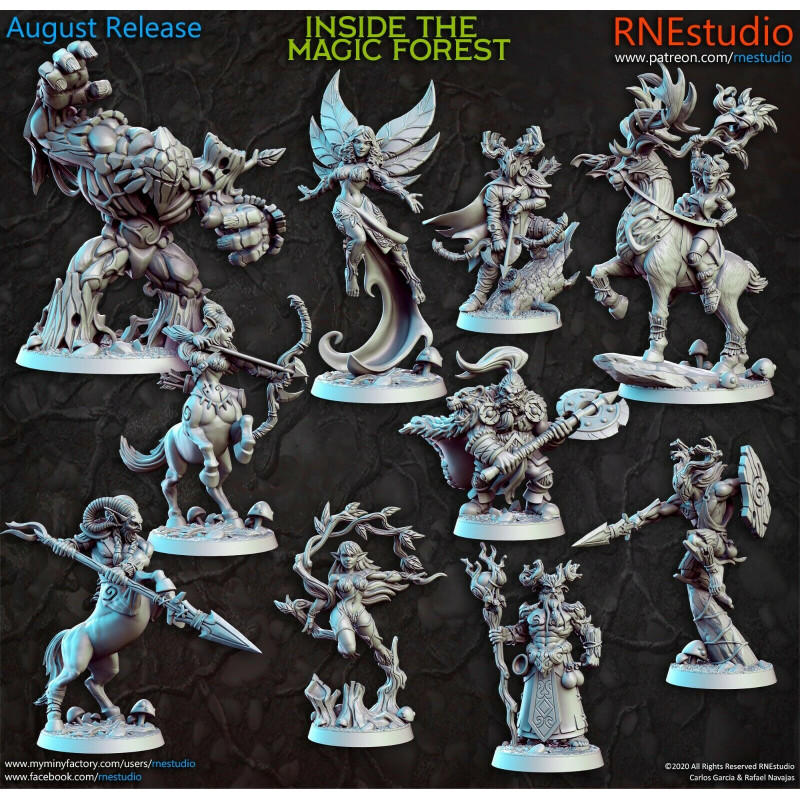 Impression 3D Figurines RN Studio Inside the magic forset