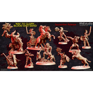 Impression 3D Figurines RN Studio Way to glory blood and sand