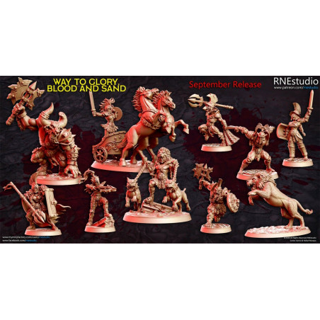 Impression 3D Figurines RN Studio Way to glory blood and sand