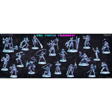 Impression 3D Figurines RN Studio Soul fighter tournament