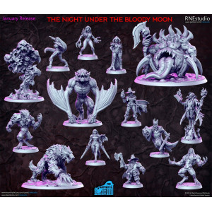 Impression 3D Figurines RN Studio, The night under the bloody moon