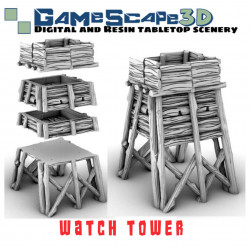 Décors GameScape 3D – Terrain modulaire 28/32 mm en filament

