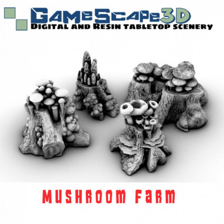 Décors GameScape 3D – Terrain modulaire 28/32 mm en filament

