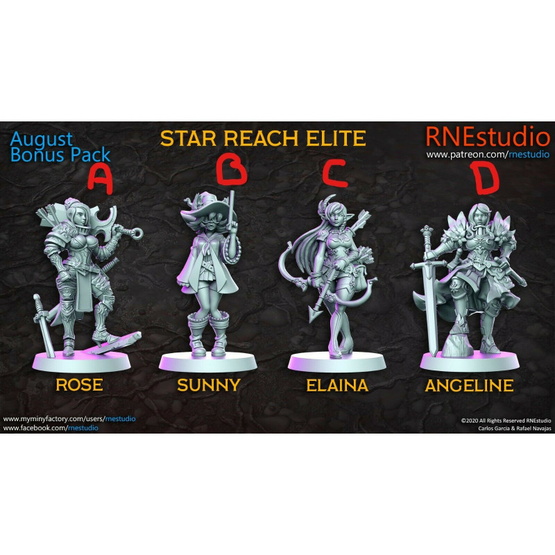 Impression 3D Figurines RN Studio, Star reach elite