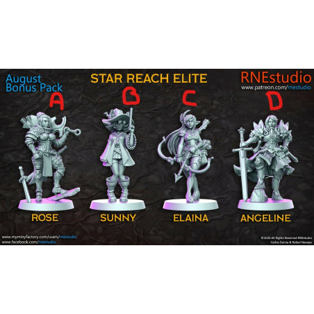 Impression 3D Figurines RN Studio, Star reach elite