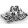 Décors GameScape 3D – Terrain modulaire 28/32 mm en filament

