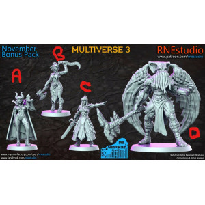 Impression 3D Figurines RN Studio, Multiverse 3