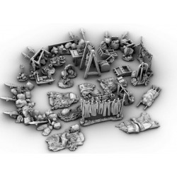 Décors GameScape 3D – Terrain modulaire 28/32 mm en filament

