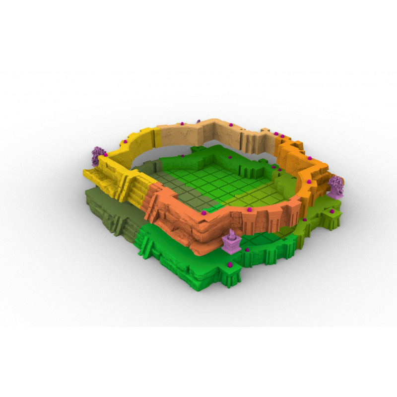Décors GameScape 3D – Terrain modulaire 28/32 mm en filament

