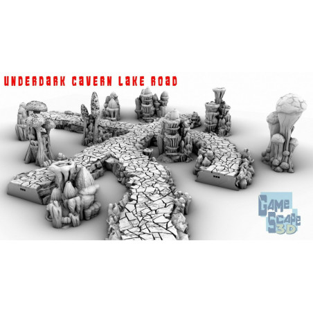 Décors GameScape 3D – Terrain modulaire 28/32 mm en filament

