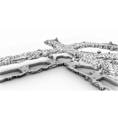 Décors GameScape 3D – Terrain modulaire 28/32 mm en filament

