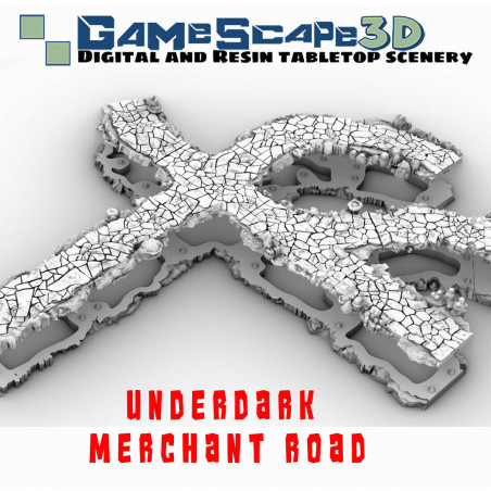 Décors GameScape 3D – Terrain modulaire 28/32 mm en filament

