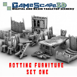 Décors GameScape 3D – Terrain modulaire 28/32 mm en filament

