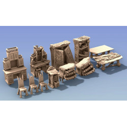 Décors GameScape 3D – Terrain modulaire 28/32 mm en filament

 (2)