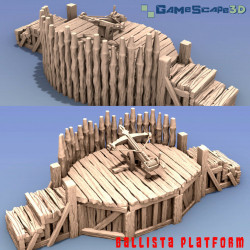 Décors GameScape 3D – Terrain modulaire 28/32 mm en filament

