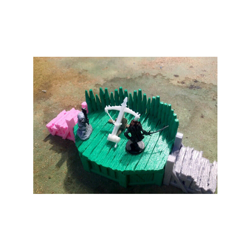 Décors GameScape 3D – Terrain modulaire 28/32 mm en filament

