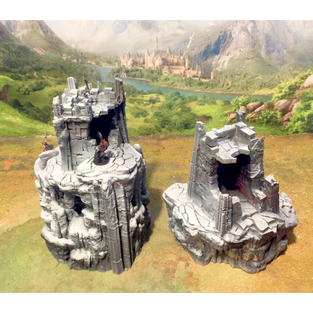 Décors GameScape 3D – Terrain modulaire 28/32 mm en filament

