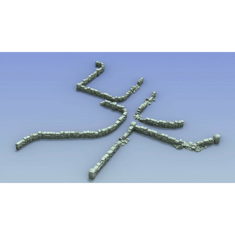 Décors GameScape 3D – Terrain modulaire 28/32 mm en filament

