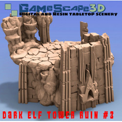 Décors GameScape 3D – Terrain modulaire 28/32 mm en filament

