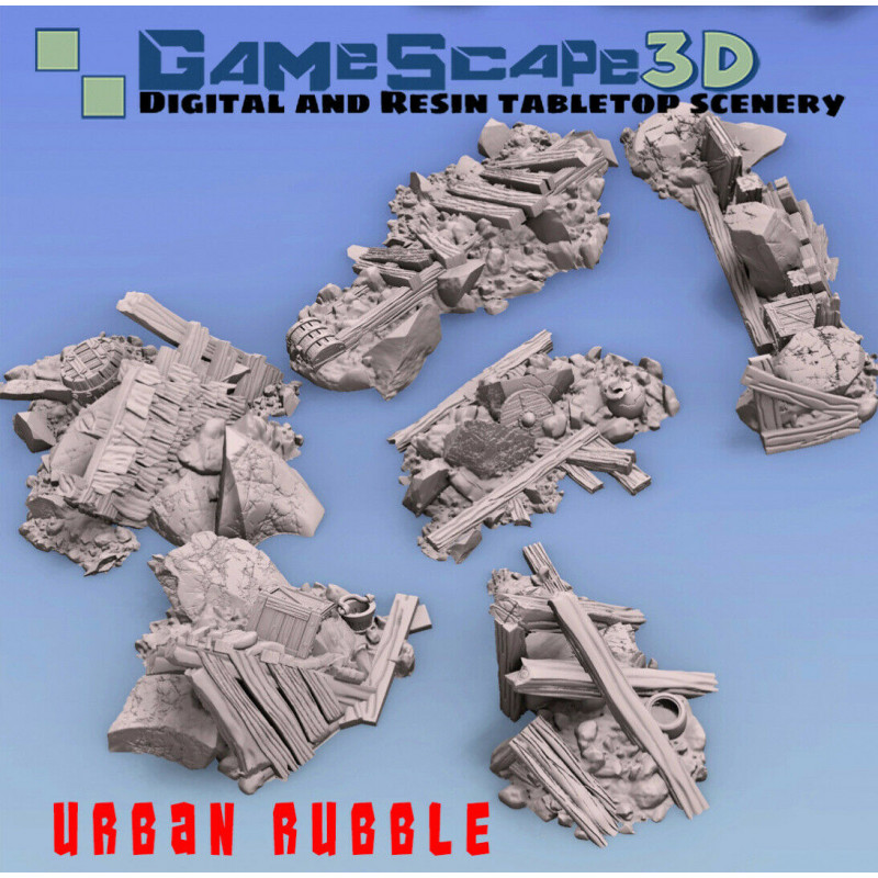 Décors GameScape 3D – Terrain modulaire 28/32 mm en filament

