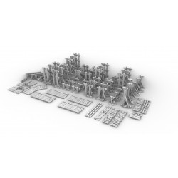 Décors GameScape 3D – Terrain modulaire 28/32 mm en filament

