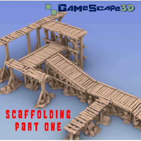 Décors GameScape 3D – Terrain modulaire 28/32 mm en filament

