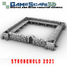 Décors GameScape 3D – Terrain modulaire 28/32 mm en filament

