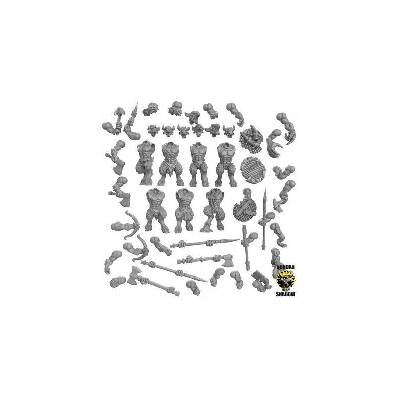 Hommes-Bêtes – Duncan Shadow Miniatures – Figurines 3D pour Wargames et Jeux de Rôle
