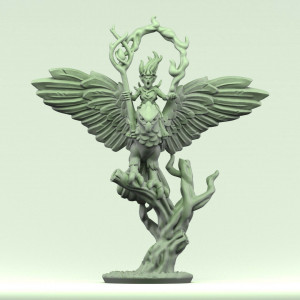 Forest Dragon impréssion 3d--Wood  elves-Mage aigle géant-Echelle 15mm