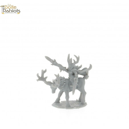 Forest Dragon impréssion 3d--Wood elves-Général sur cerf-Echelle 15mm