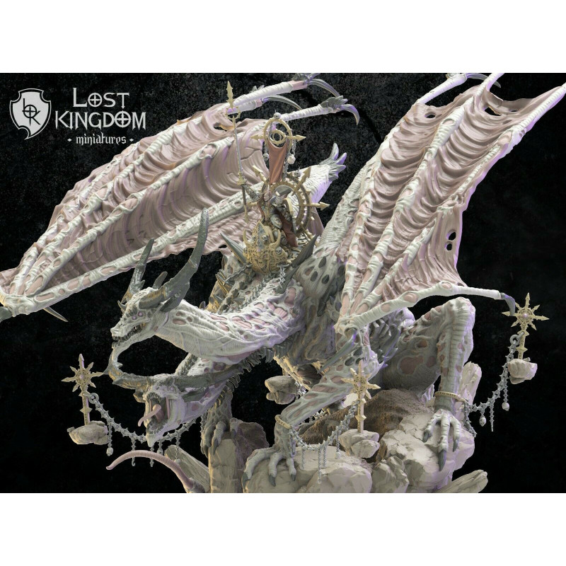 9th Age Impression 3D Chaos Héros sur Dragon légendaire