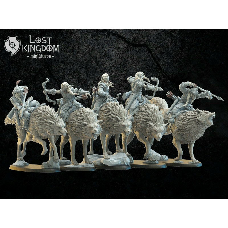 /9th Age Impression 3D Gobelins cavaliers avec arcs