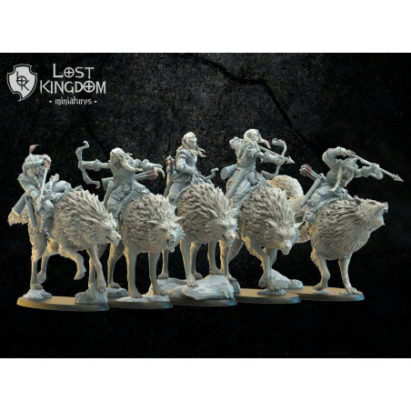 /9th Age Impression 3D Gobelins cavaliers avec arcs