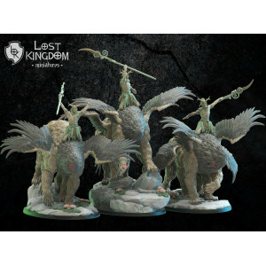 /9th Age Impression 3D Wooden elves Cavaliers sauvages