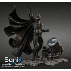 Batman figurine impression 3D résine  18cm  (non peint)