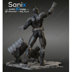 Batman figurine impression 3D résine  18cm  (non peint) (2)