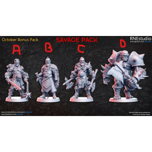 Impression 3D Figurines RN Studio, Savage pack