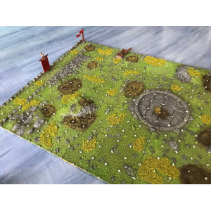 Fantasy Football Impression 3D Terrain herbeux (vendu non peint)