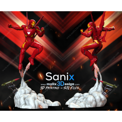 Iron man figurine impression 3D résine  18cm (non peint)