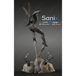 Iron man figurine impression 3D résine  18cm (non peint) (2)