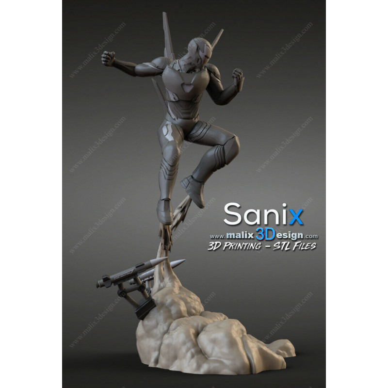 Iron man figurine impression 3D résine  18cm (non peint)