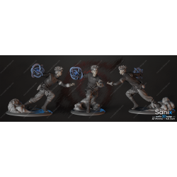 Naruto figurine impression 3D résine  18cm  (non peint) (2)